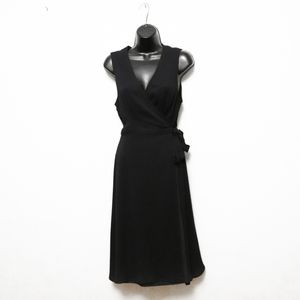 FAUXGERTY "The Florence Midi" Dress in Navy, Size Small